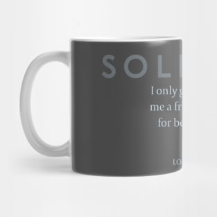 Solitude: Lord Byron on Solitude Mug